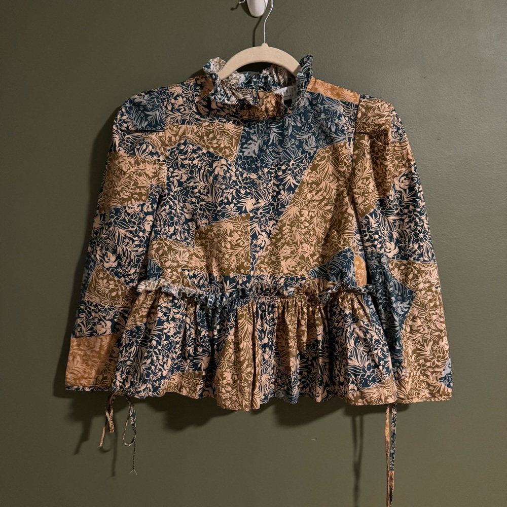 HUNTER BELL Willa Top in Prairie Patchwork